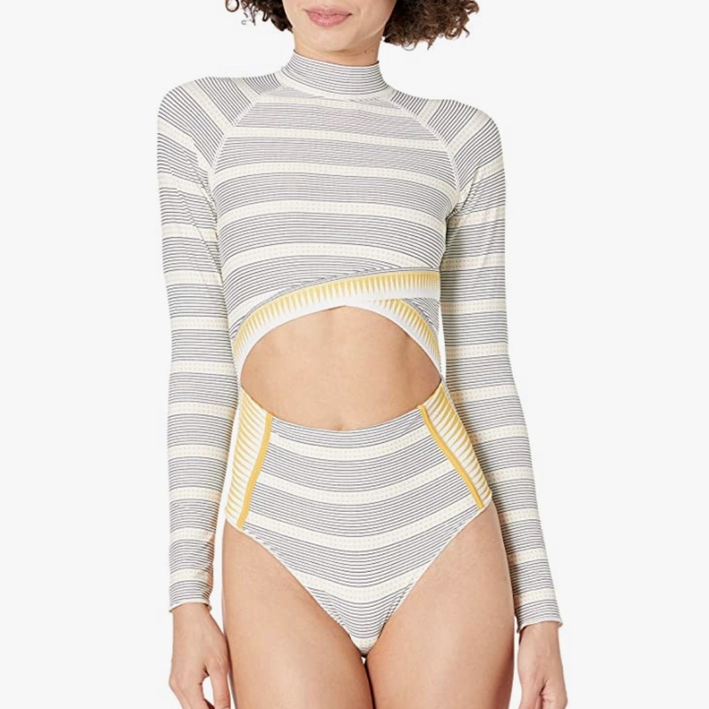 NWT Rip Curl One-Piece Swim Suit/Rash Guard